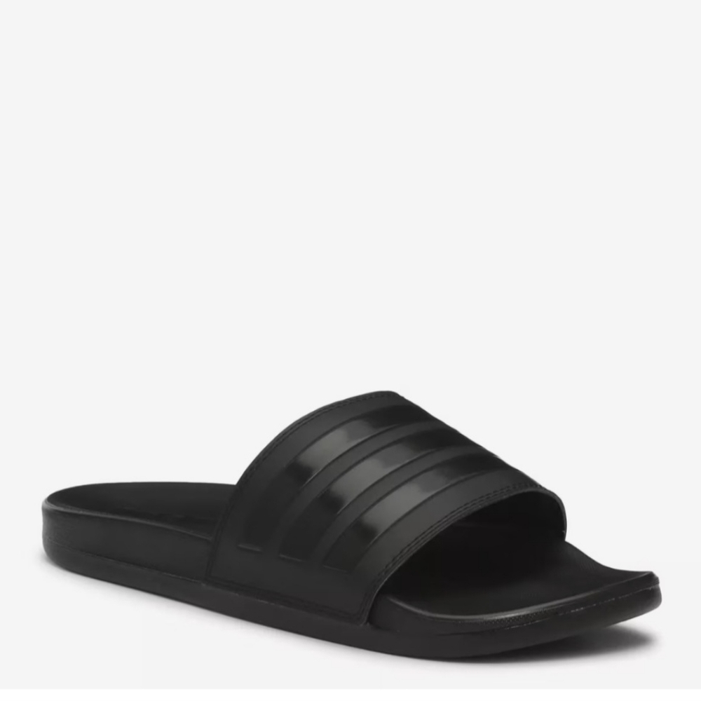 ADIDAS BLACK ADILETTE COMFORT SANDALS